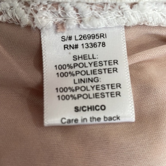 NWOT Love Tree White Lace Romper size S - Picture 5 of 7